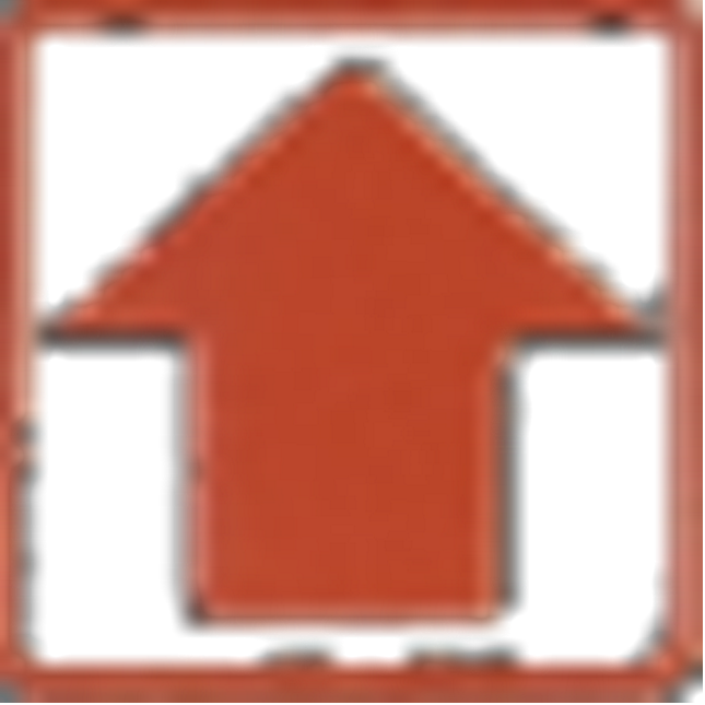 Flèche rouge haut