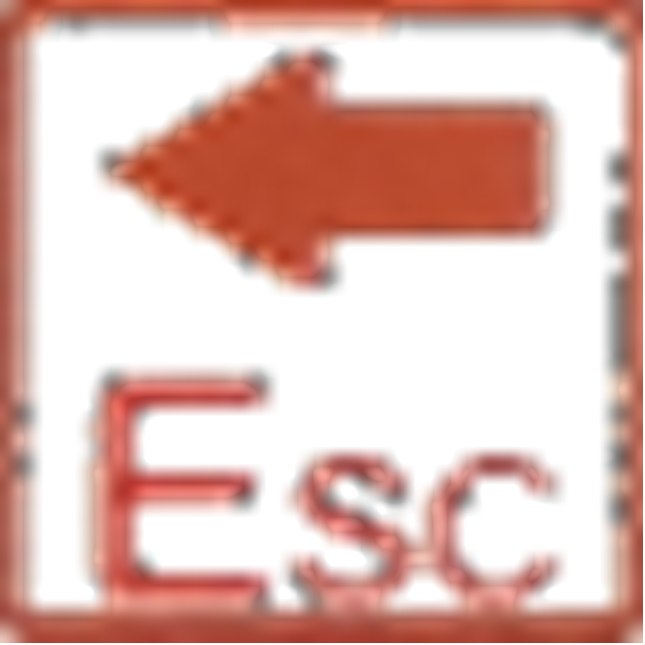 Flèche rouge esc