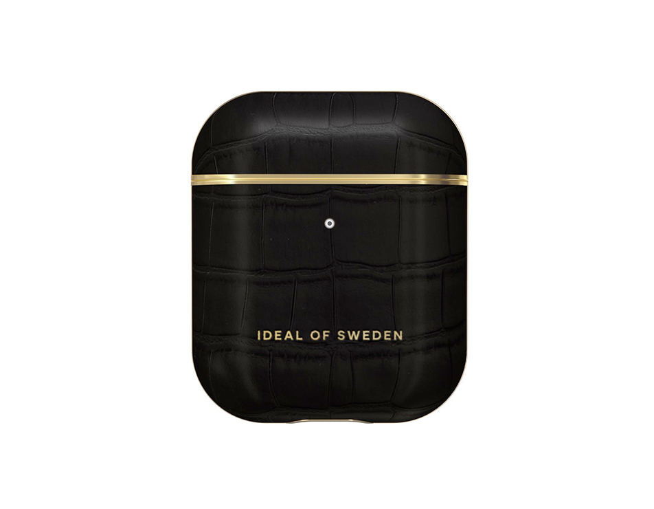iDeal of Sweden - AirPods 1 / AirPods 2 Coque Jet Black Croco