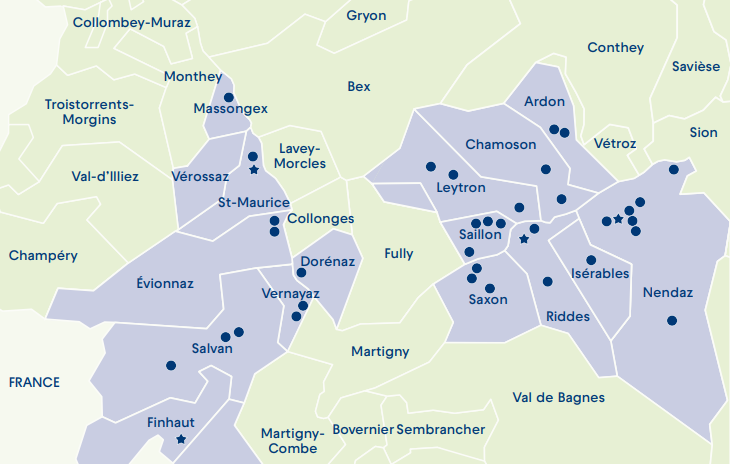 Réseau de bornes de recharge