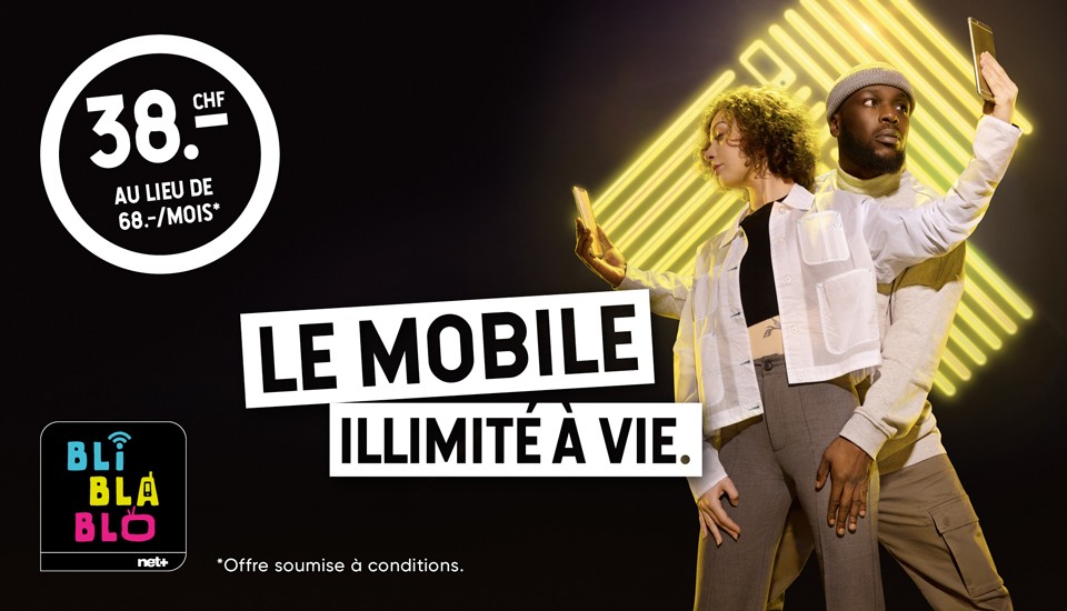 Mobile Illimité à vie pour 38.-/mois