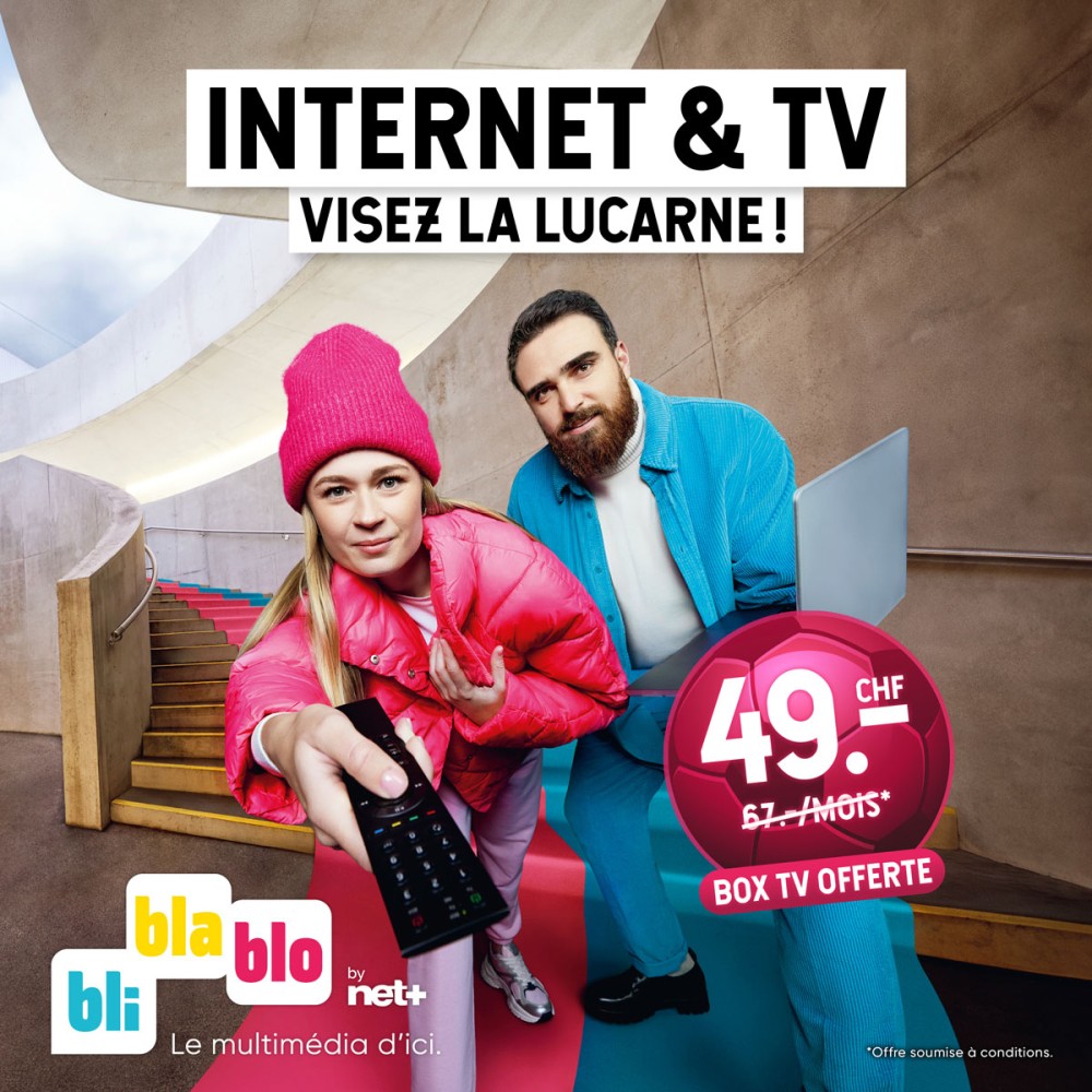 Internet + TV dès CHF 49.-/mois